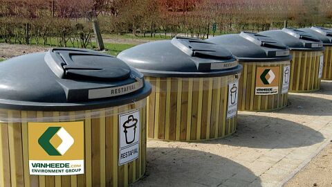 Semi-underground containers