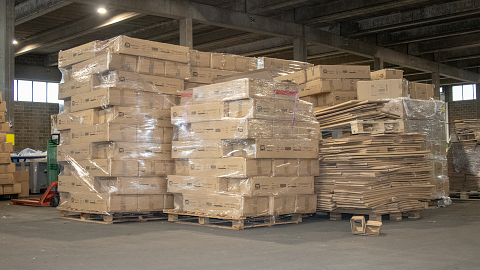 Déballage des marchandises