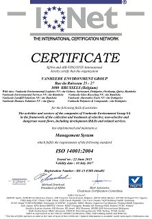 ISO 14001 certificaat EN