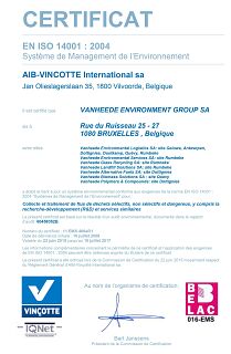 ISO 14001 certificaat FR