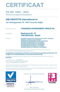 ISO 14001 certificaat NL