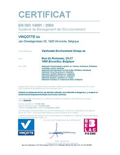 ISO 14001 certificat FR