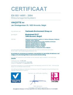 ISO 14001 certificat NL
