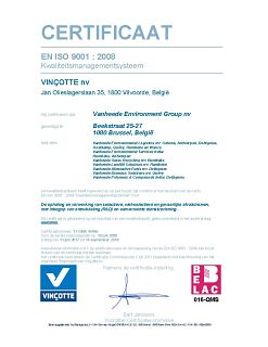ISO 9001 certificat NL